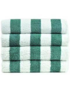 Bare Cotton Luxury Hotel & Spa Towel 100% Genuine Turkish Cotton Pool Beach Towels - Sea Green - Cabana  - Set of 2