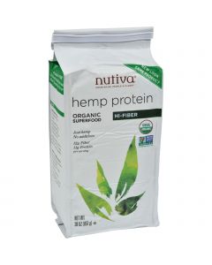 Nutiva Organic Hemp Protein Plus Fiber - 30 oz