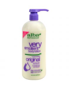 Alba Botanica Very Emollient Body Lotion Unscented - 32 fl oz