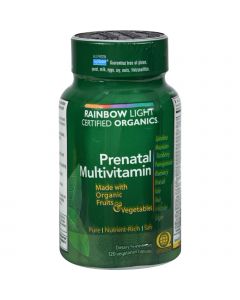 Rainbow Light Certified Organics Prenatal Multivitamin - 120 Vegetarian Capsules