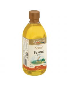 Spectrum Naturals High Heat Refined Organic Peanut Oil - Case of 12 - 16 Fl oz.