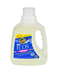 Earth Friendly Ecos Ultra 2x All Natural Laundry Detergent - Lavender - Case of 4 - 100 fl oz