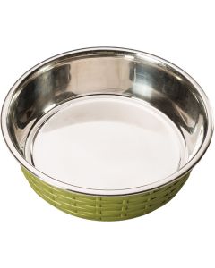 Ethical Pets Soho Basket Weave Dish 55oz-Green