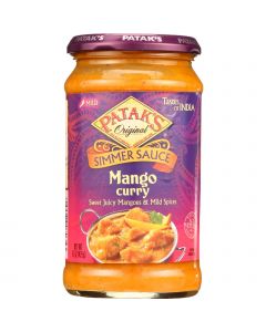 Patak's Pataks Simmer Sauce - Mango Curry - Mild - 15 oz - case of 6