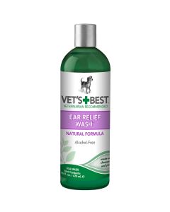 Vet's Best Dog Ear Relief Wash 16oz Green 2.5" x 2.5" x 8.5"