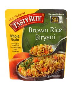 Tasty Bite Rice - Brown Rice Biryani - Whole Grain - 8.8 oz - case of 6