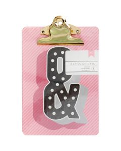 American Crafts Mini Clipboard 5"X7"-Ampersand