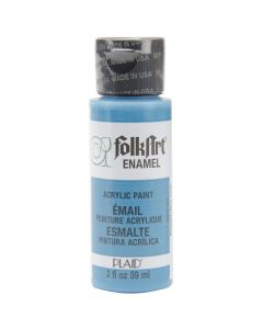 Plaid:Craft FolkArt Enamel Paint 2oz-Cayman Blue