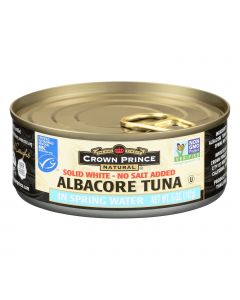 Crown Prince Albacore Tuna In Spring Water - Solid White - Case of 12 - 5 oz.