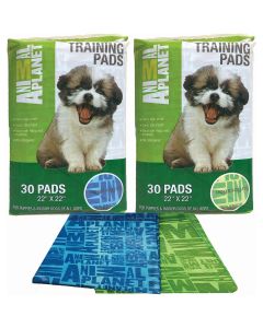 Greenbone Animal Planet Pet Training Pads 30/Pkg-Assorted Green Or Blue