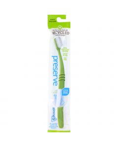 Preserve Adult Toothbrush in a Lightweight Pouch, Medium - 6 Pack - Assorted Colors