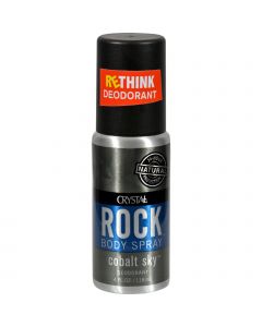 Crystal Essence Crystal Rock Deodorant Body Spray - Cobalt Sky - 4 fl oz