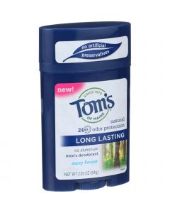 Tom's of Maine Deodorant - Mens - Long Lasting - Stick - Deep Forest - 2.25 oz - Case of 6
