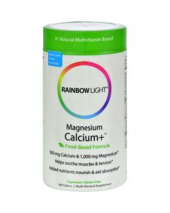 Rainbow Light Magnesium Calcium Plus - 180 Tablets
