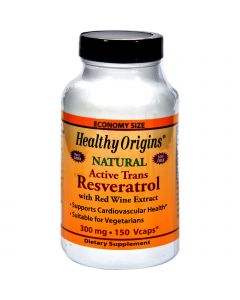 Healthy Origins Natural Resveratrol - 300 mg - 150 Vegetarian Capsules