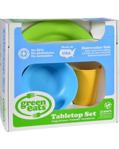 Green Toys Green Eats Tabletop Set (Tumbler, Bowl, Plate) - Green Toys Green Eats Tabletop Set (Tumbler, Bowl, Plate)
