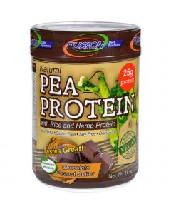 Fusion Diet Systems Pea Protein - Natural - Chocolate Peanut Butter - 16 oz
