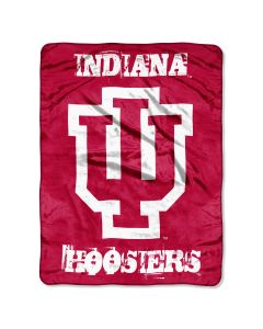 The Northwest Company Indiana Micro Grunge  Micro 46x60 Raschel Throw (College) - Indiana Micro Grunge  Micro 46x60 Raschel Throw (College)