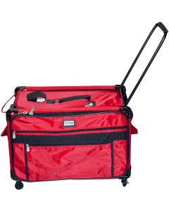 TUTTO Machine On Wheels Case-27"X16.25"X14" Red