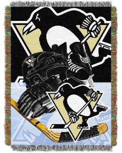 The Northwest Company Penguins  "Home Ice Advantage" 48x60 Tapestry Throw