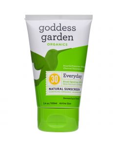 Goddess Garden Organic Sunscreen - Natural SPF 30 Lotion - 3.4 oz