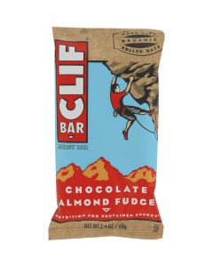 Clif Bar - Organic Chocolate Almond Fudge - Case of 12 - 2.4 oz