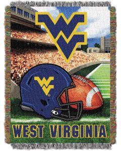 The Northwest Company West Virginia College "Home Field Advantage" 48x60 Tapestry Throw