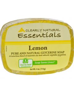 Clearly Natural Glycerine Bar Soap Lemon - 4 oz