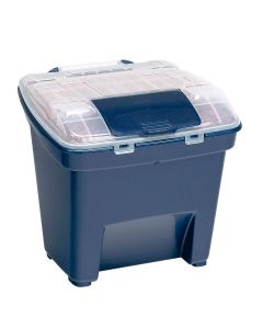Bergan Pet Food Smart Storage Large Blue 18" x 20" x 18"