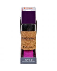 Full Circle Home Tea Bottle - Travel - Glass - Tea Time - Elderberry - 19 oz