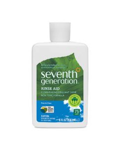 Seventh Generation Dish Rinse Aid - Free and Clear - 8 oz - Case of 9