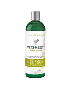 Vet's Best Oatmeal Medicated Dog Shampoo 16oz Green 2.45" x 2.45" x 8"