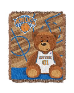 The Northwest Company Knicks  Baby 36x46 Triple Woven Jacquard Throw - Half Court Series