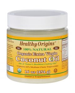 Healthy Origins Coconut Oil - Organic - Extra Virgin - 16 oz