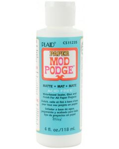 Plaid:Craft Mod Podge Paper Matte Finish-4oz