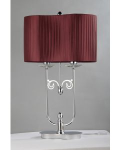 Warehouse of Tiffany Cliona 2-light Fabric Table Lamp
