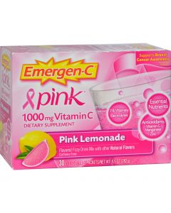 Alacer Emergen-C Vitamin C Fizzy Drink Mix Pink Lemonade - 1000 mg - 30 Packets