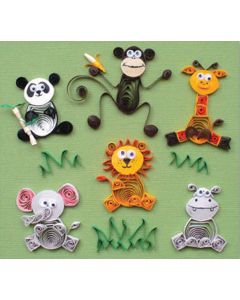 Quilled Creations Quilling Kit-Jungle Buddies