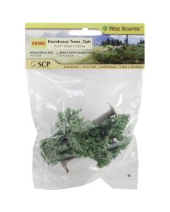 SCP Deciduous Trees 3" & 4" 2/Pkg-Light Green
