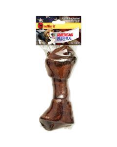Westminster Pet Products American Beefhide 6-7" Beef Basted Flat Knot Bone 1/Pkg-
