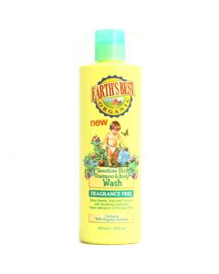 Earth's Best Organic Sensitive Skin Shampoo and Body Wash - Fragrance Free - 16 fl oz