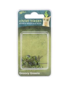 Great Create Christi Friesen Glass Eyes 8mm 10/Pkg-Groovy Green