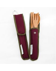 To-Go Ware Bamboo Utensil Set - Merlot - 4 Piece