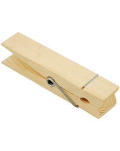 Multicraft Imports Wood Jumbo Clothespin-Natural 5.875" 1/Pkg