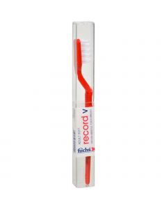 Fuchs Adult Soft Record V Nylon Bristle Toothbrush - 1 Toothbrush - Case of 10