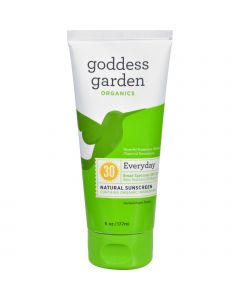 Goddess Garden Sunscreen - Organic - Natural - Sunny Body - SPF 30 - 6 oz