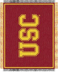 The Northwest Company USC "Focus" 48"x60" Triple Woven Jacquard Throw (College) - USC "Focus" 48"x60" Triple Woven Jacquard Throw (College)