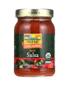 Field Day Salsa - Organic - Jalapeno Lime - Hot - 16 oz - case of 12