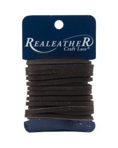 Realeather Crafts Latigo Lace .125"X4yd Carded-Dark Brown