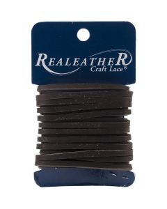 Realeather Crafts Latigo Lace .125"X4yd Carded-Dark Brown